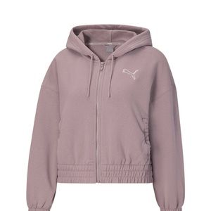 PUMA Women's HER Full-Zip Hoodie Color Quail